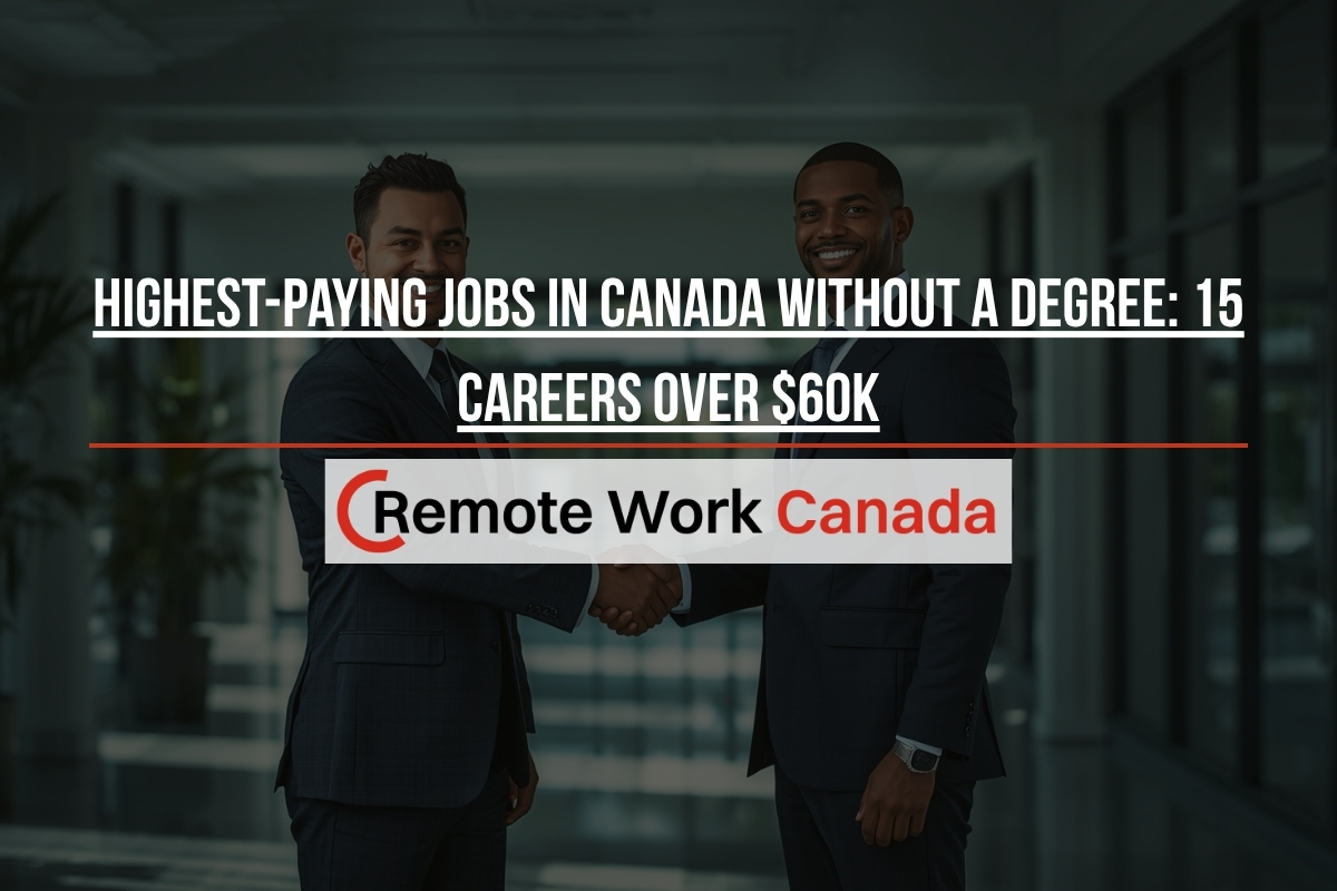 highest paying jobs canada no degree